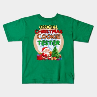 New cute Christmas Holiday Season Santa cookie tester Kids T-Shirt